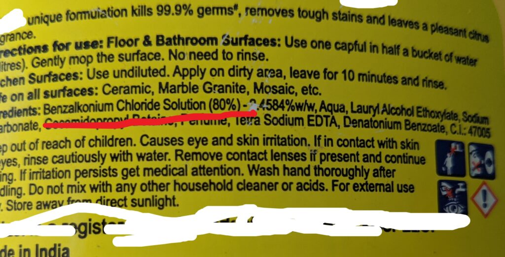 Toxic Home Cleaner